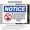 Signmission Please Keep This Office Fragrance Free Sign With Symbol, 5 in W x Rectangle, Vinyl Decal OS-2PACK-NS-D-35-L-17499 - alternate 4